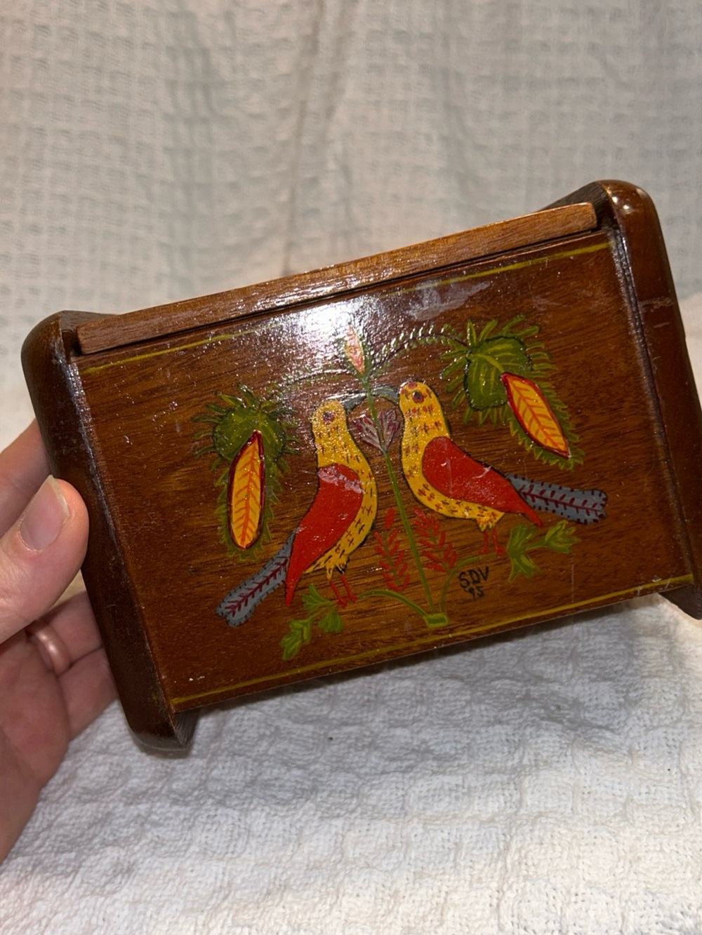✨Vintage Wood Recipe Box ✨